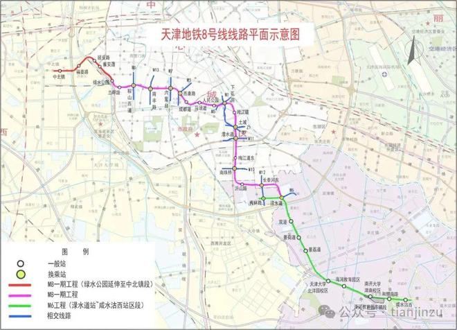 天津地铁8号线最新线路图，天津地铁8号线最新线路图及其影响
